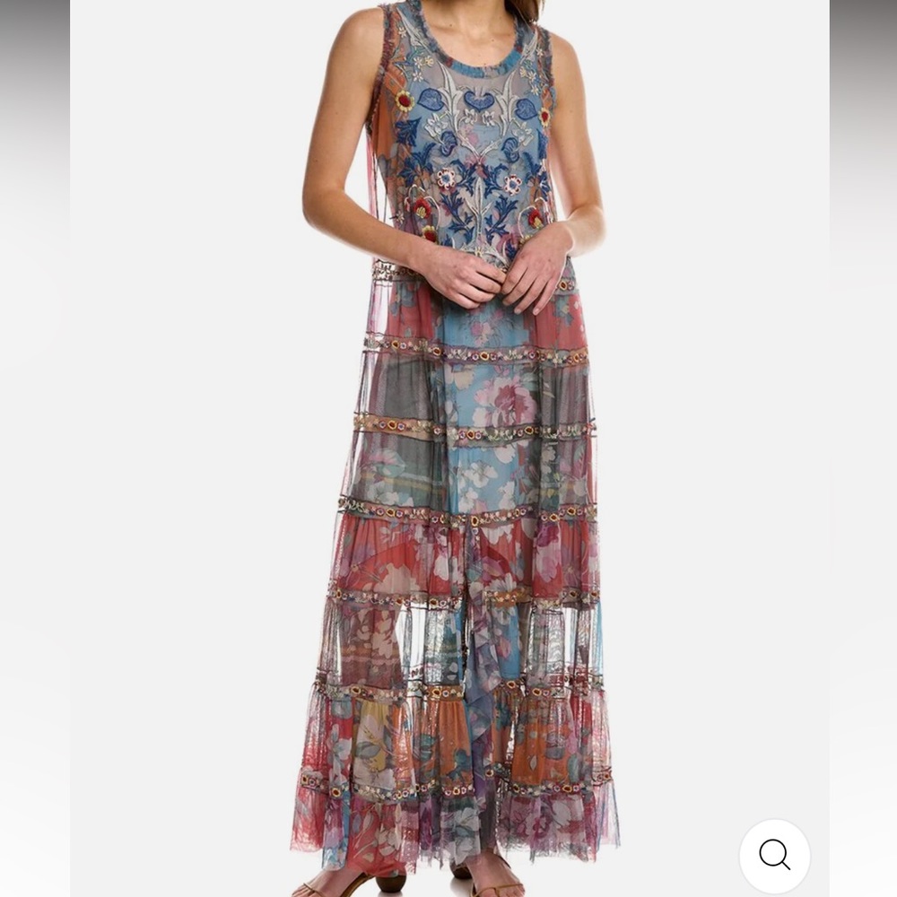 Johnny Was BIYA Zoie Mesh Maxi Dress